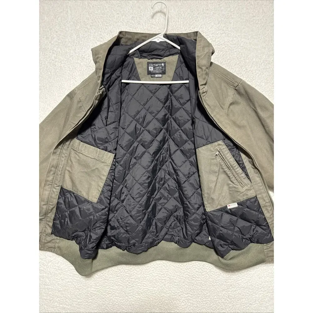 Carhartt 104050 MOS Washed Duck Insulated Active Jacket Moss Green Men's XL